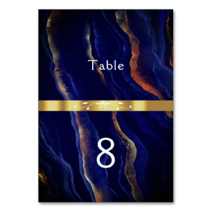 Lila und Gold Geode Agate Wedding Tischnummer
