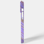 Lila und Gold Glitz Personalisiert Phone Case (Rückseite / Links)