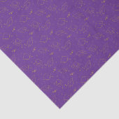Lila und Gold-Graduierungsfehler Seidenpapier (Ausschnitt)