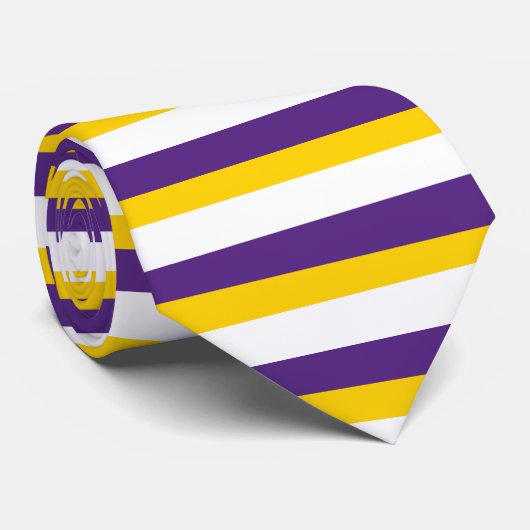 Lila und Gold-Krawatte Krawatte (Gerollt)