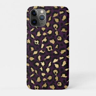 Lila und Gold Leopard Serie Design 2 Case-Mate iPhone Hülle