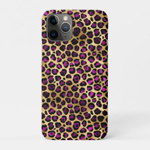 Lila und Gold Leopard Serie Design 4 Case-Mate iPhone Hülle