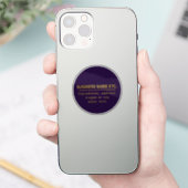 Lila- und Gold-Mehrzweck Aufkleber (Telefon)