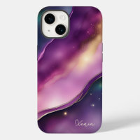 Lila und Gold Night Sky Fantasy