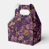 Lila und Gold-Rose Geschenkschachtel (Rückseite)