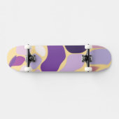 Lila und Gold Skateboard (Horizontal)
