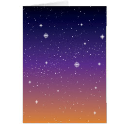 Lila und Gold Starry Sunset Sky