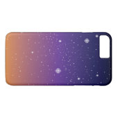 Lila und Gold Starry Sunset Sky Case-Mate iPhone Hülle (Rückseite (Horizontal))
