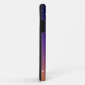 Lila und Gold Starry Sunset Sky Case-Mate iPhone Hülle (Hinten/Rechts)