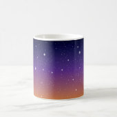 Lila und Gold Starry Sunset Sky Kaffeetasse (Mittel)