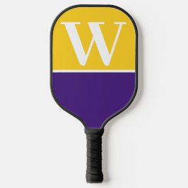 Lila- und Gold-Uni-Monogram-Paddel Pickleball Schläger