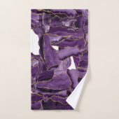 Lila und Goldagung des Glitzer Badhandtuch Set (Handtuch)