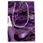 Lila und Goldagung des Glitzer Mittlere Geschenktüte (Vorderseite)