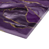 Lila und Goldagung des Glitzer Schneidebrett (Ecke)