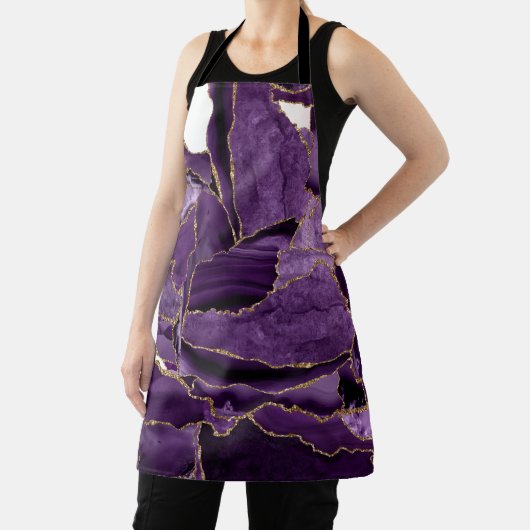 Lila und Goldagung des Glitzer Schürze (InSitu)