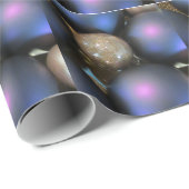 Lila- und Golddekorationen Geschenkpapier (Rolleneckpunkt)