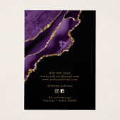 Lila und goldene Achsklettkarte (Rückseite)