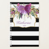 Lila und goldene Blume Planer (Vorderseite)