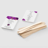 Lila und goldene Blumenzehen Fächer (Non-assembled)