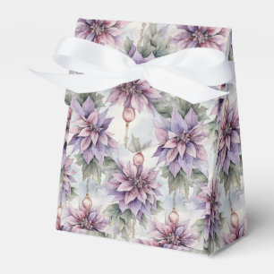 Lila und goldene Eleganz Geschenkschachtel