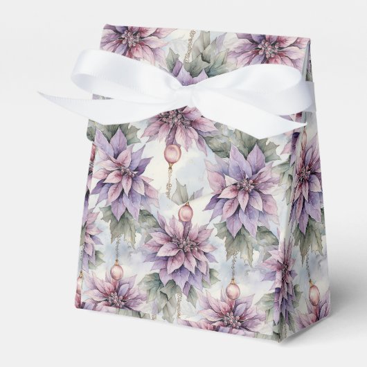 Lila und goldene Eleganz Geschenkschachtel (Vorderseite)