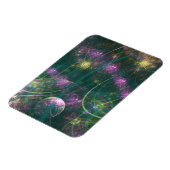 Lila und goldene Fantasie Magnet (Linke Seite)