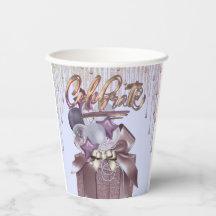 Lila und goldene Feier