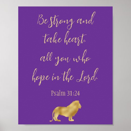 Lila und goldene Hoffnung in Lord Lion Poster (Vorne)