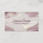 Lila und goldene Iridescent Visitenkarte (Vorderseite)