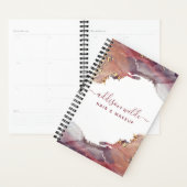 Lila und goldene, moderne Kunst Flüssige Aquarellf Planer (Anzeige)