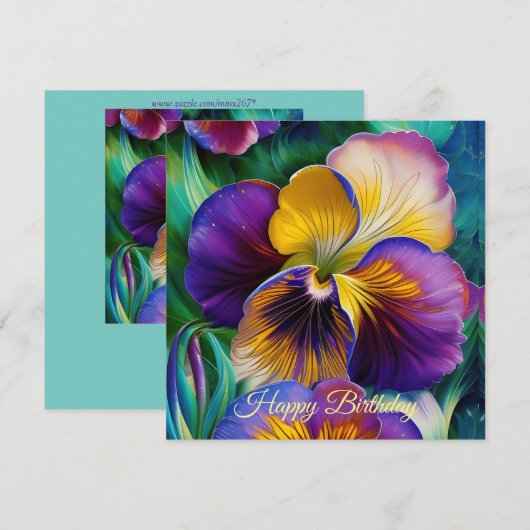 Lila und goldene Panik Geburt (Vorne/Hinten)