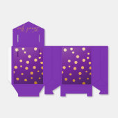 Lila und goldene Pflaume Geschenkschachtel (Ungefaltet)