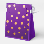 Lila und goldene Pflaume Geschenkschachtel (Rückseite)