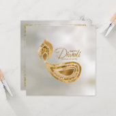 Lila und goldene Schmuckkarte Karte (Vorderseite/Rückseite Beispiel)