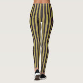 Lila und goldene Streifen Leggings (Rückseite)