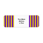 Lila und goldene Streifen - Team- oder Schulfarben (Vorne)