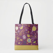 Lila und goldene Wimsy Tasche (Vorderseite)