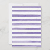 Lila und goldener Frühling Schirm Süß 16 Einladung (Rückseite)