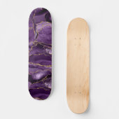 Lila und goldener Glitzer Skateboard (Vorderseite)