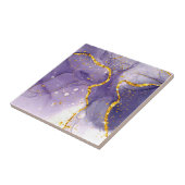 Lila und goldener Marmor Fliese (Seite)