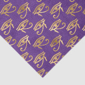 Lila und goldenes ägyptisches Auge des Ra-Tissue-P Seidenpapier (Ausschnitt)