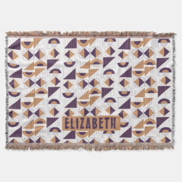 Lila und goldenes ästhetisches abstraktes Muster Decke