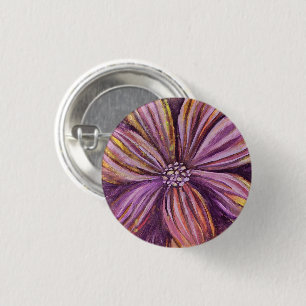 Lila und goldfarbene Aquarellfarbe Fett Button