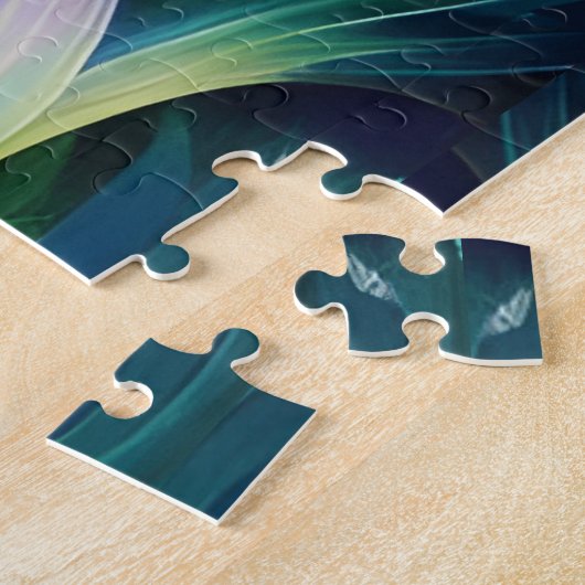 Lila und goldfarbene Pansy-blaugrüne Blätter Puzzle (Seite)