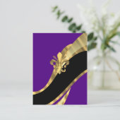 Lila- und Goldflecht Postkarte (Stehend Vorderseite)