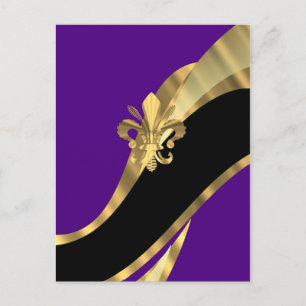 Lila- und Goldflecht Postkarte