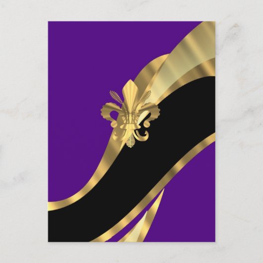 Lila- und Goldflecht Postkarte (Vorderseite)