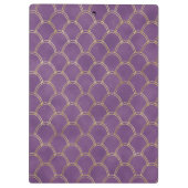 Lila- und Goldfolie Diamant Blend    Klemmbrett (Rückseite)