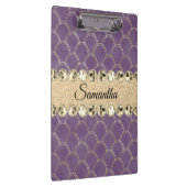 Lila- und Goldfolie Diamant Blend    Klemmbrett (Rechts)
