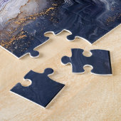 Lila und goldgeleichte Geode Puzzle (Seite)